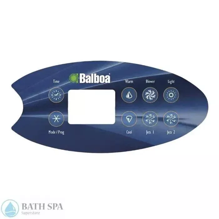 Balboa 8-Button VL802D Topside Panel Overlay (11789)