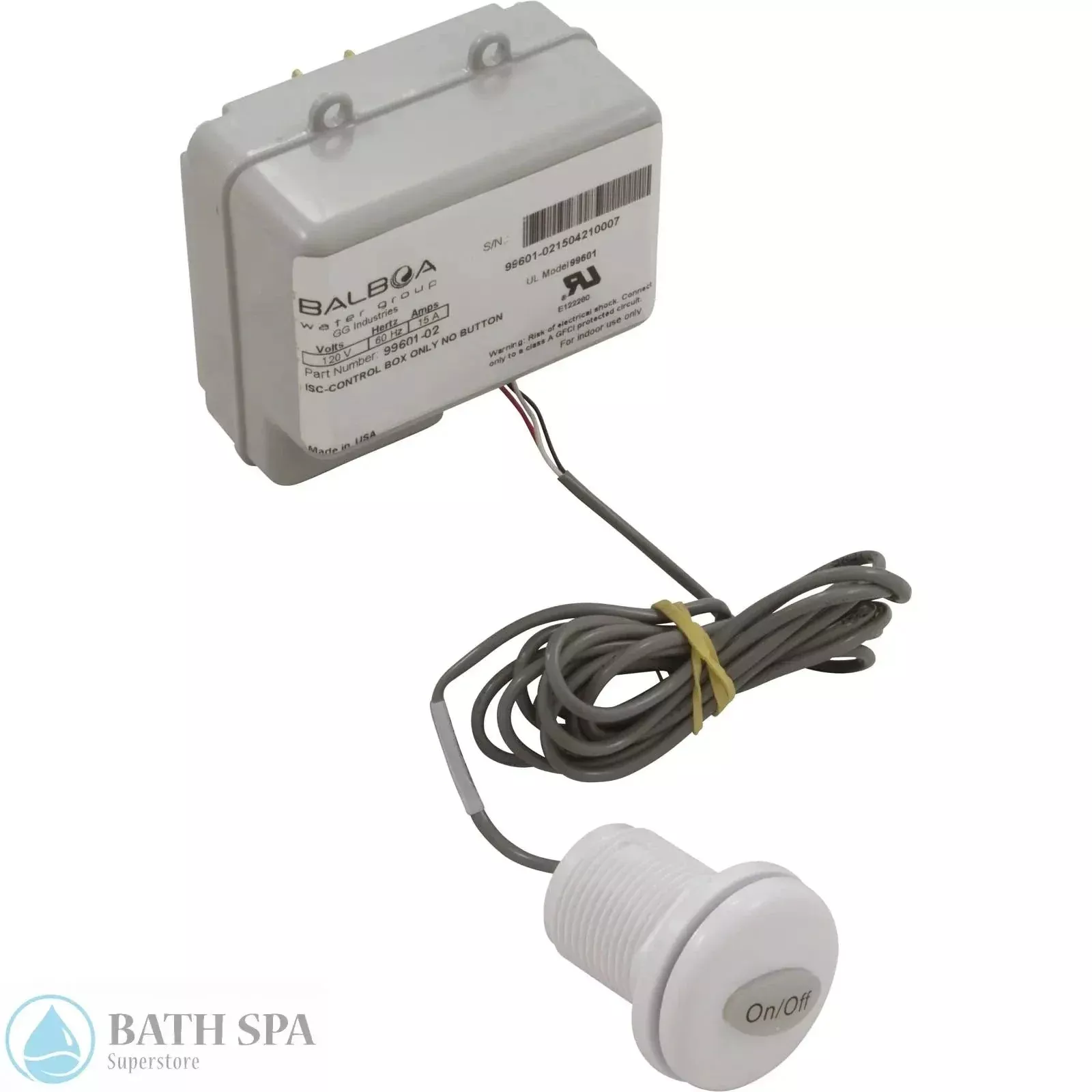 Balboa Bath Control, On/Off, with ISC Control Box, 20-Min (99620)