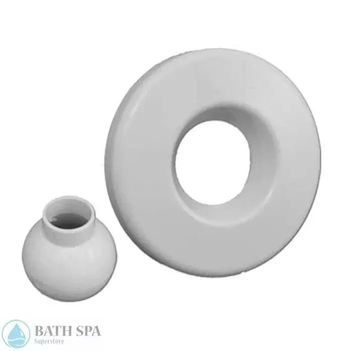 Balboa Budget Threaded Escutcheon Cover & Eyeball [2.5″ OD] [White] (23340-WH)