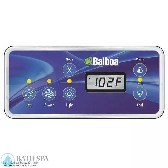 Balboa E8 Serial Standard Spa Topside Panel [No Overlay] (52811-01)