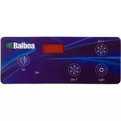 Balboa Water Group Overlay, Balboa Water Group Duplex Digital, 2 Jet/Light, LED | 10418