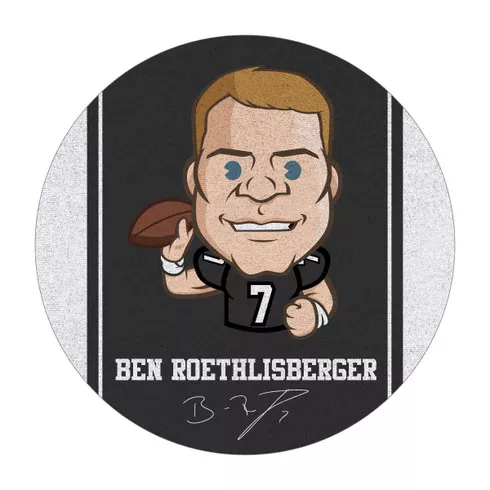 Ben Roethlisberger Players 63" Round Area Rug