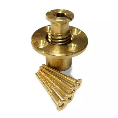Brass Anchor with Screw for Pool Safety Covers with Wood Deck