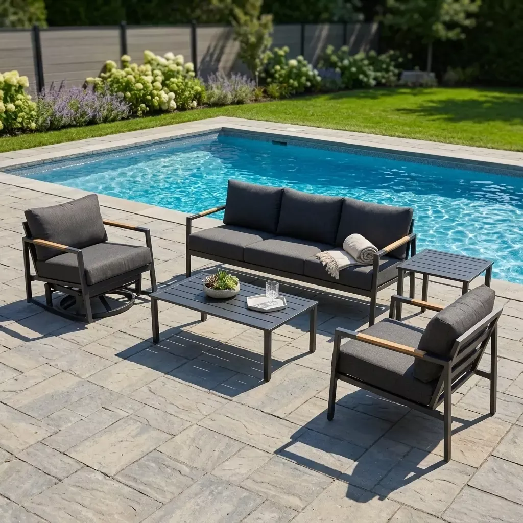 Capri 5 Piece Sofa Chat Group