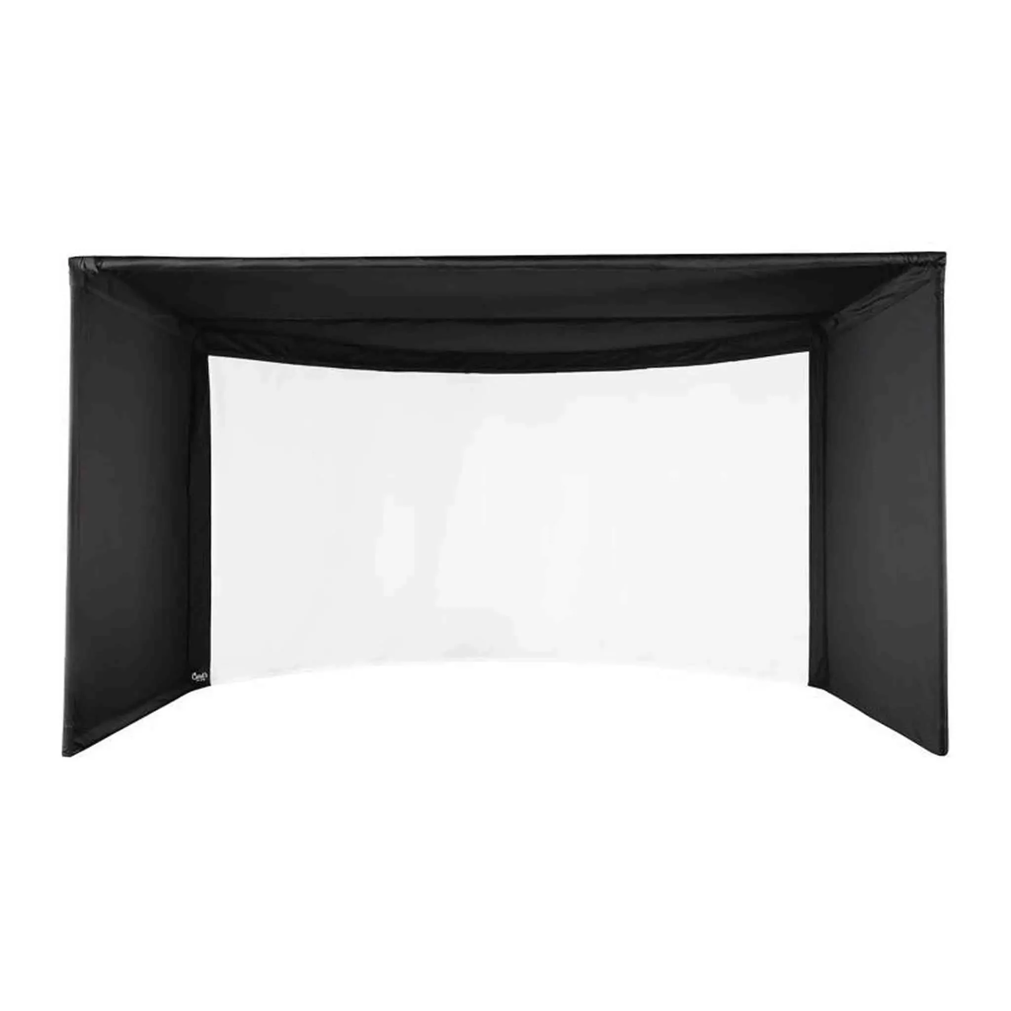 Carl’s Place Curved Golf Simulator Enclosure Kit with Premium Golf Impact 9.5’H16’W10’D | Model: cge-9-5x16x10