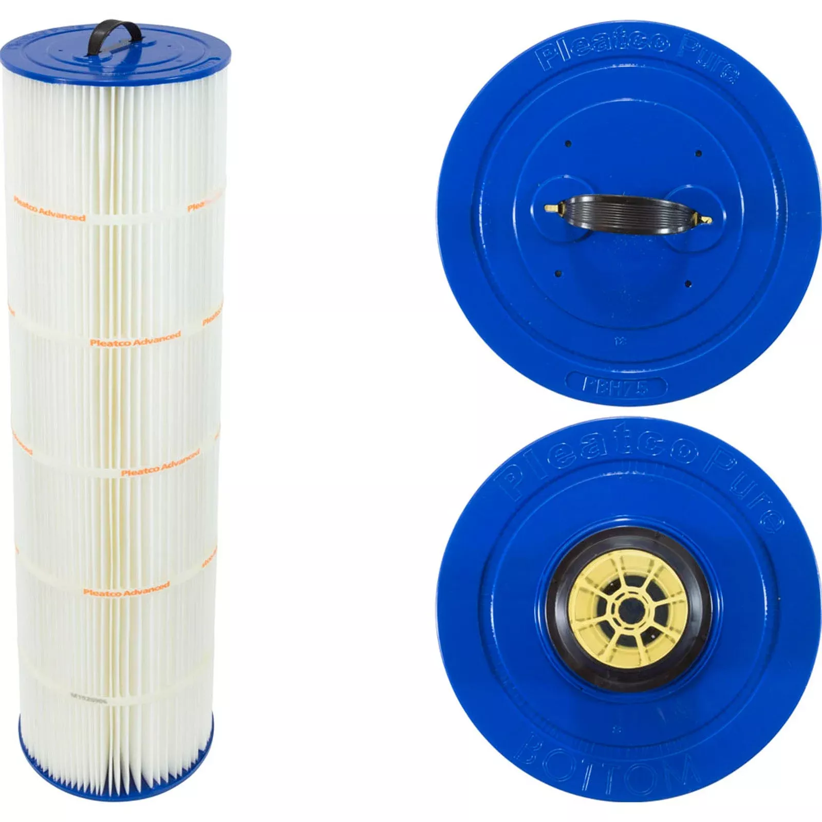 Cartridge, 75sqft, ht, 2″ Black S fitting b, 7″, 29-3/8″L, 4oz
