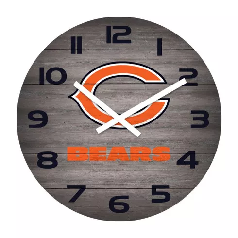 Chicago Bears 16" Weathered Clock