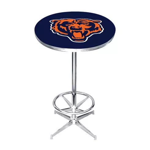 Chicago Bears 27" Chrome Pub Table