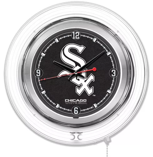 Chicago White Sox 15" Double Neon Wall Clock