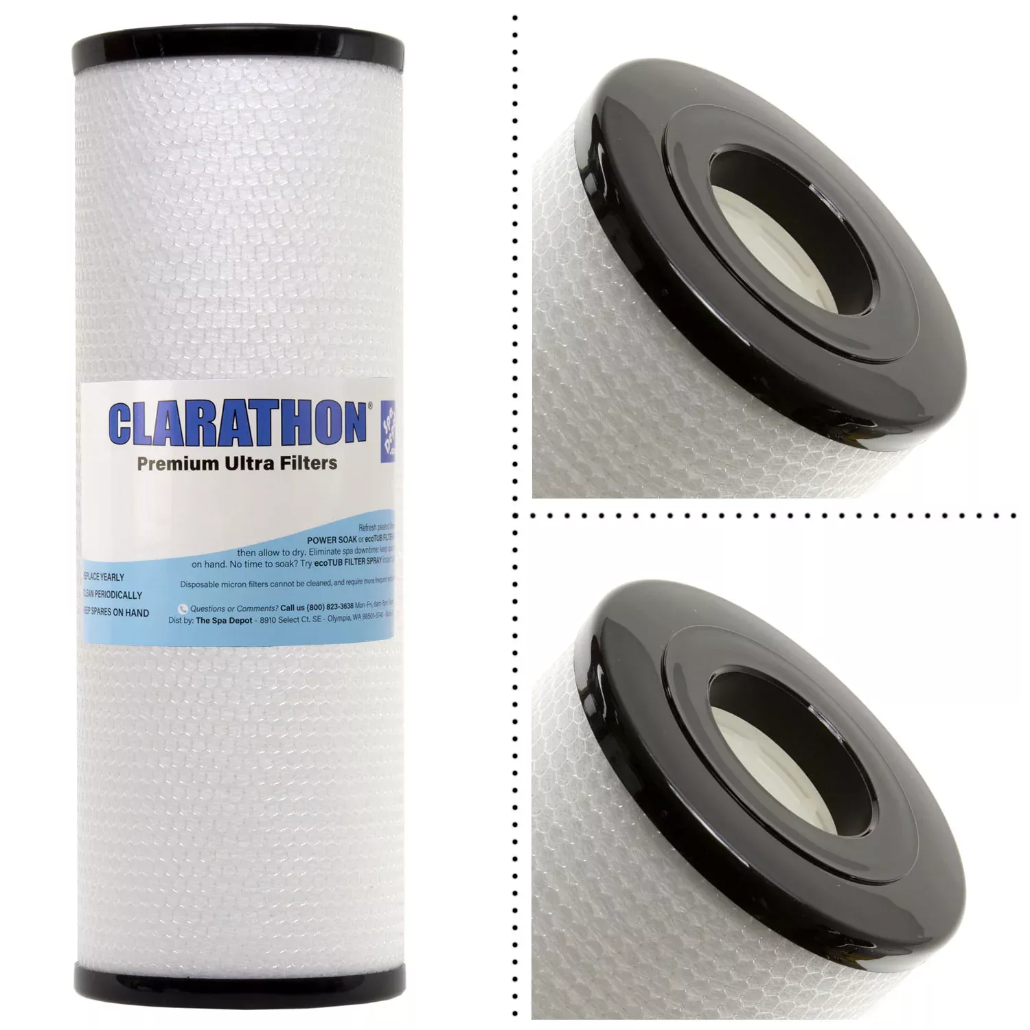 Clarathon 007064 Disposable Spa Micro Filter for Arctic/Coyote Spas Pre-2009