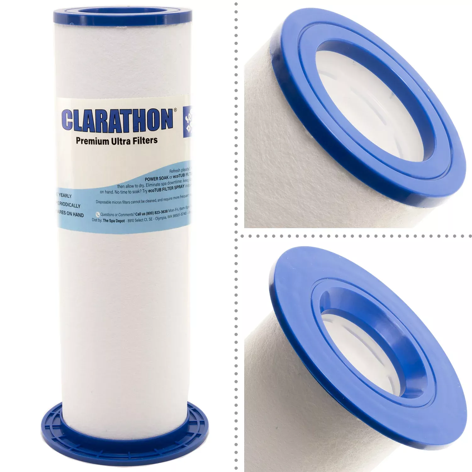 Clarathon 6473-164 Microclean Disposable Spa Filter for Sundance