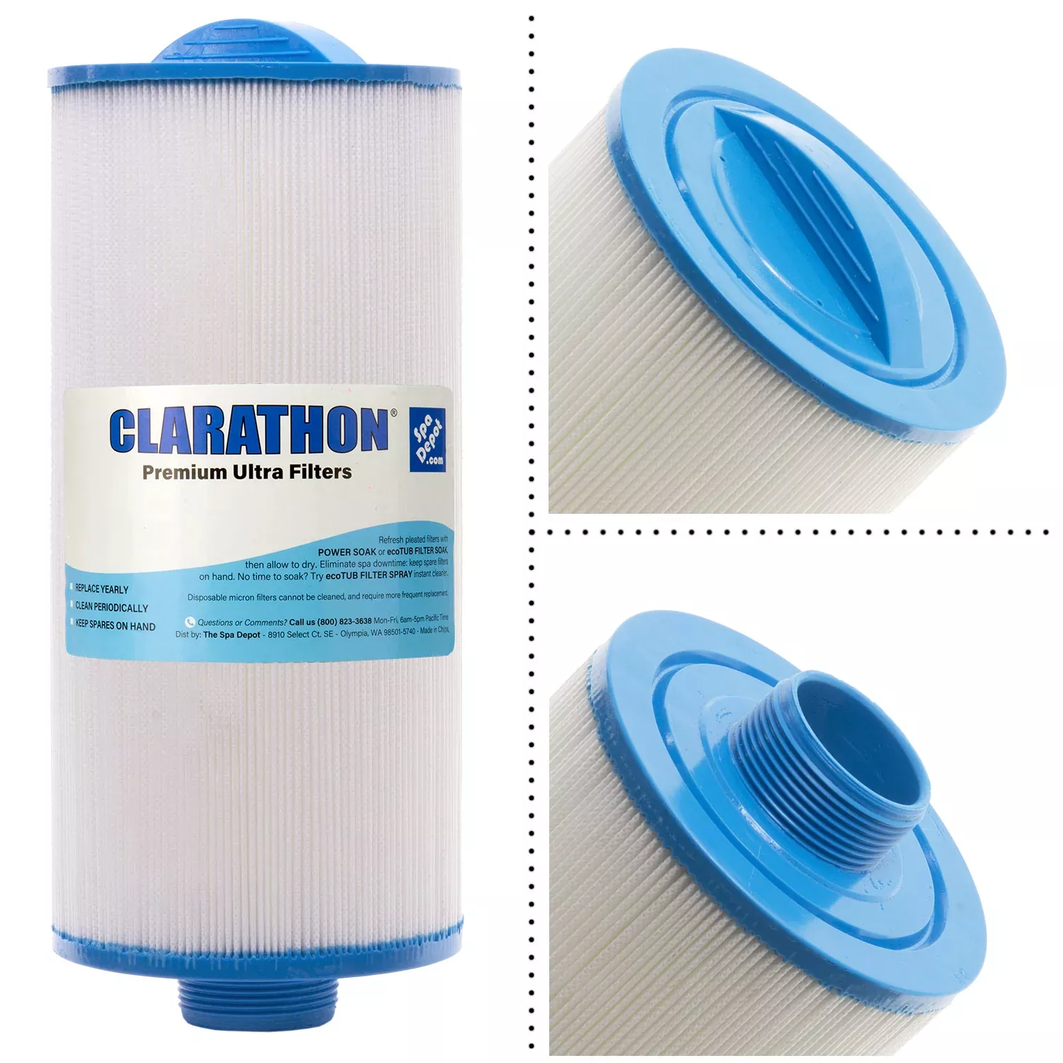 Clarathon FC-0131 Spa Filter PGS25P4 4CH-24