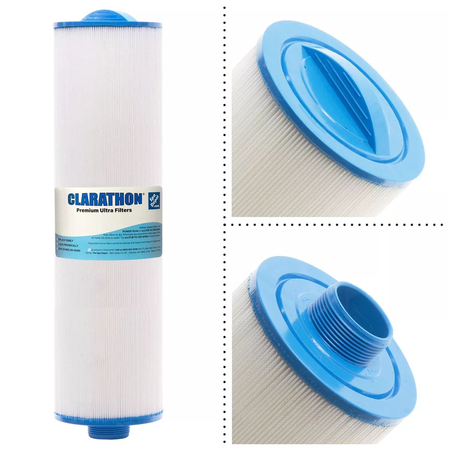 Clarathon FC-0161 Spa Filter PTL35P4-4 4CH-35