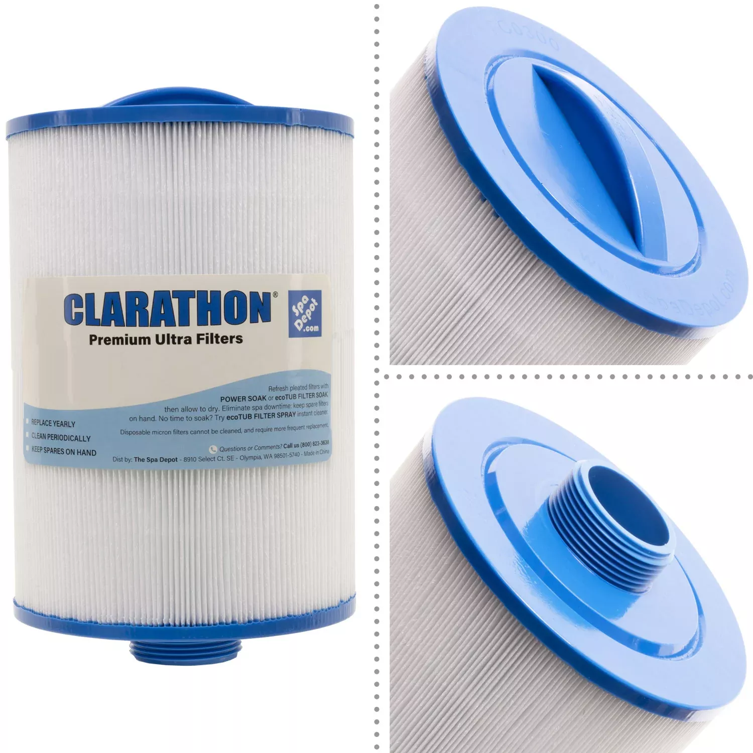 Clarathon FC-0301 Spa Filter for Advanced Spa Design/LA Spas PMAX50-P4