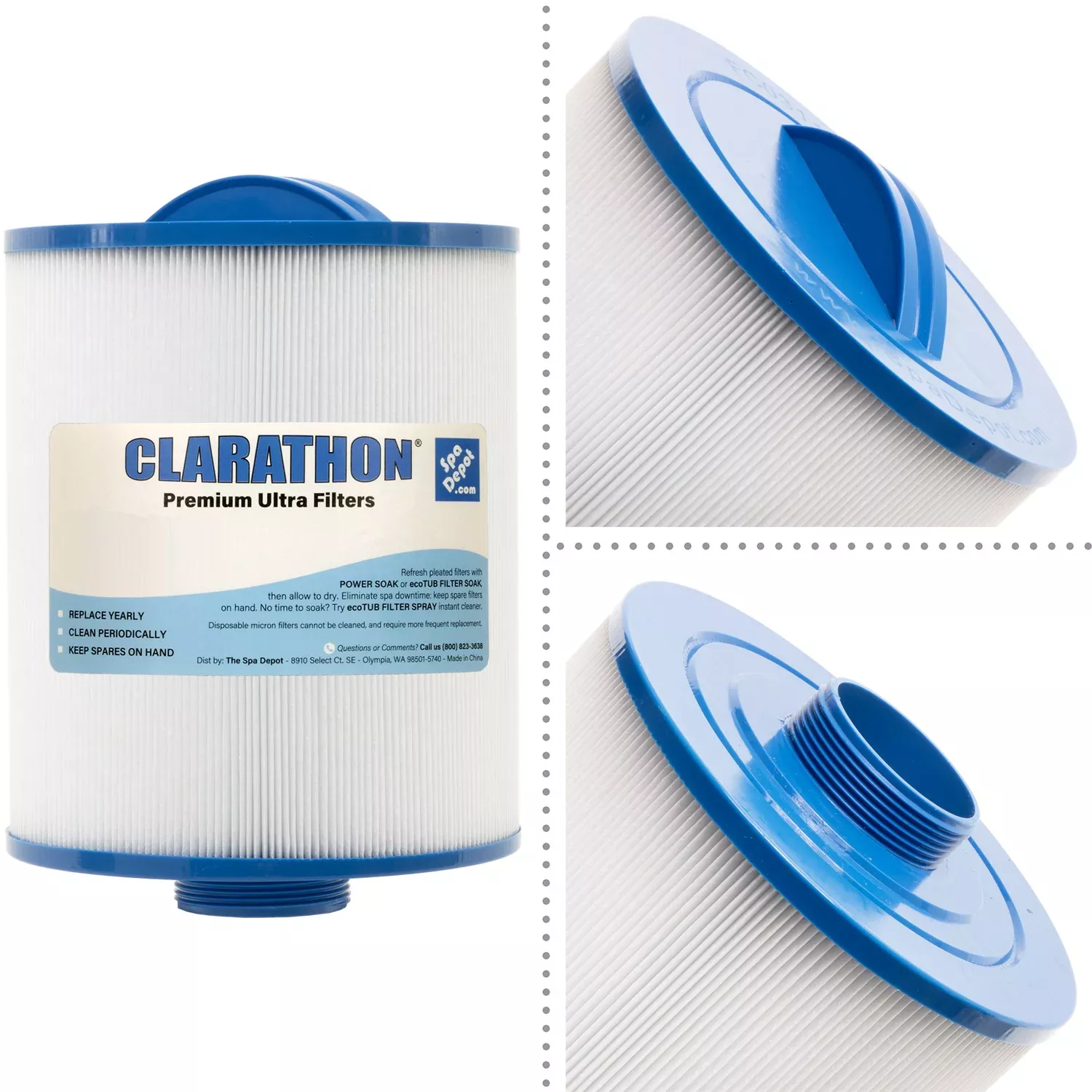 Clarathon FC-0311 Spa Filter PAS50SV-F2M 6CH-502