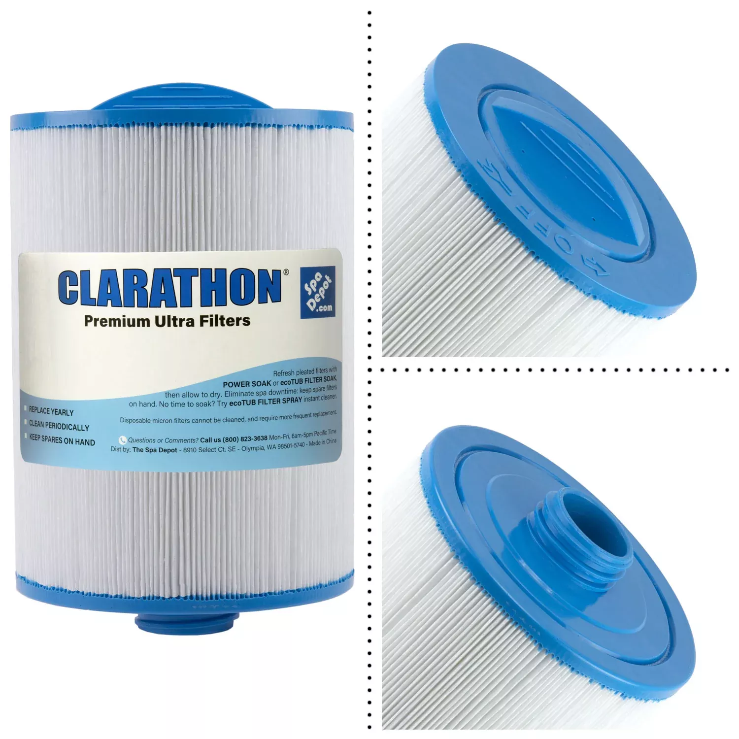 Clarathon FC-0356 Spa Filter PWW25P3 6CH-925