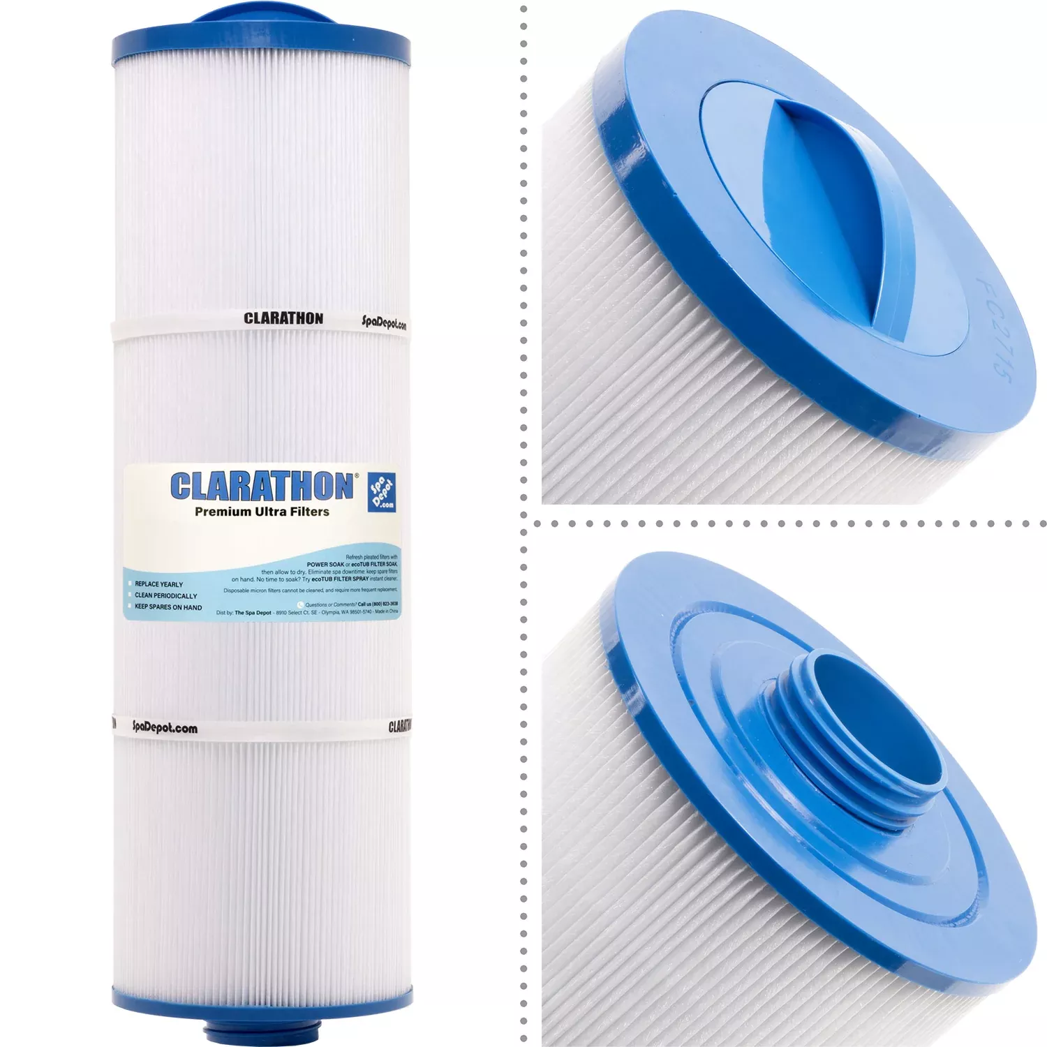 Clarathon FC-2718 Spa Filter for Jacuzzi 2540-383