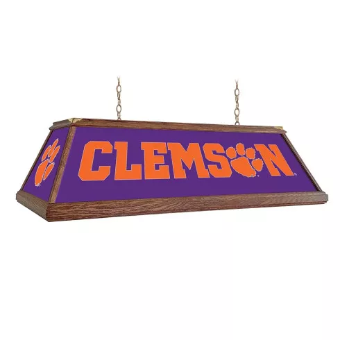Clemson Tigers: Premium Wood Pool Table Light