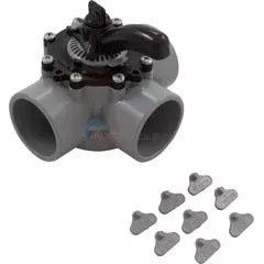 CMP 3-Way Diverter Valve, PVC, 2″ Slip Inner Diameter, 2.5″ Outer 25933-201-000