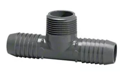 Combination Insert Tee – 1-1/2 Inch Insert x Insert x MIPT – PVC