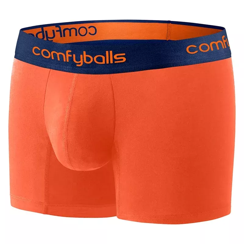 Comfyballs Orange Cotton Boxer – Long