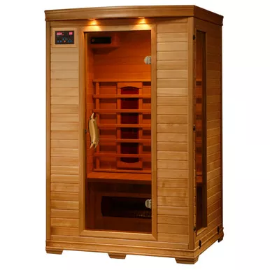 Coronado 2-Person Hemlock Deluxe Infrared Sauna w/ 5 Ceramic Heaters - SA2406