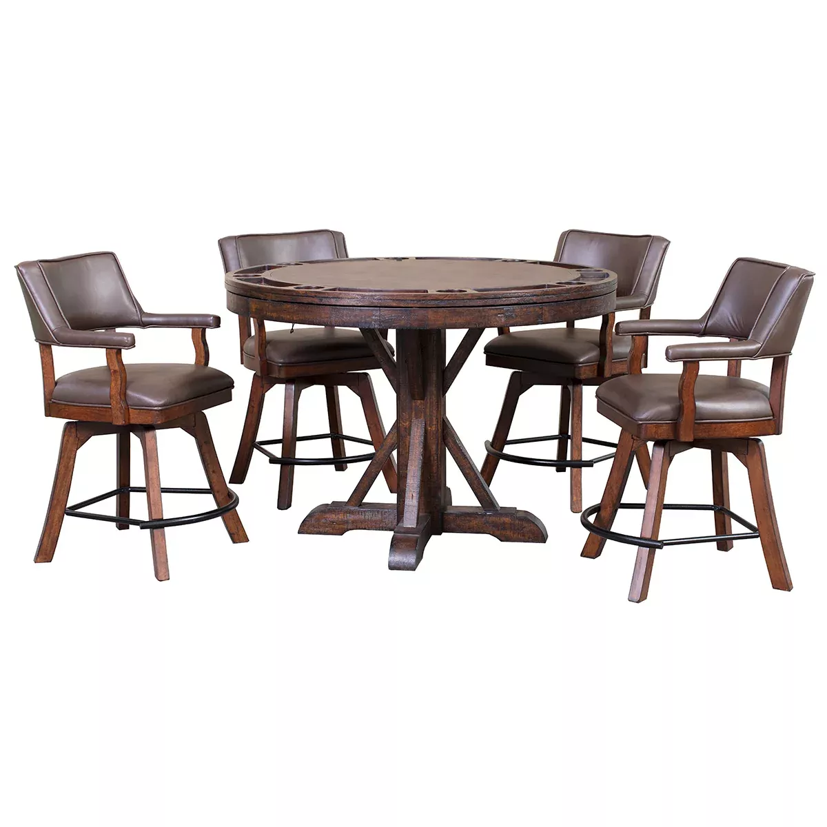 Cumberland 5 Piece Flip Top Game Table Set