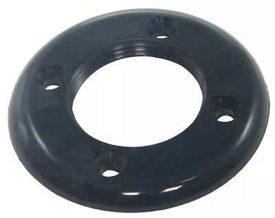 Custom Molded Products 3.5” Vinyl Threaded Wall Faceplate Black | 25546-004-000