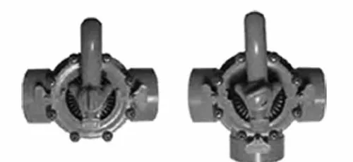 Custom Molded Products Complete Black Cpvc Valve,2-Way, 2-1/2" Slip, 3" Spigot | 25912-254-000
