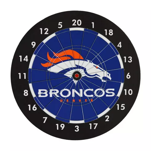 Denver Broncos 18" Dartboard Gift Set