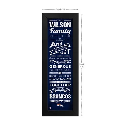 Denver Broncos Family Cheer Custom Print