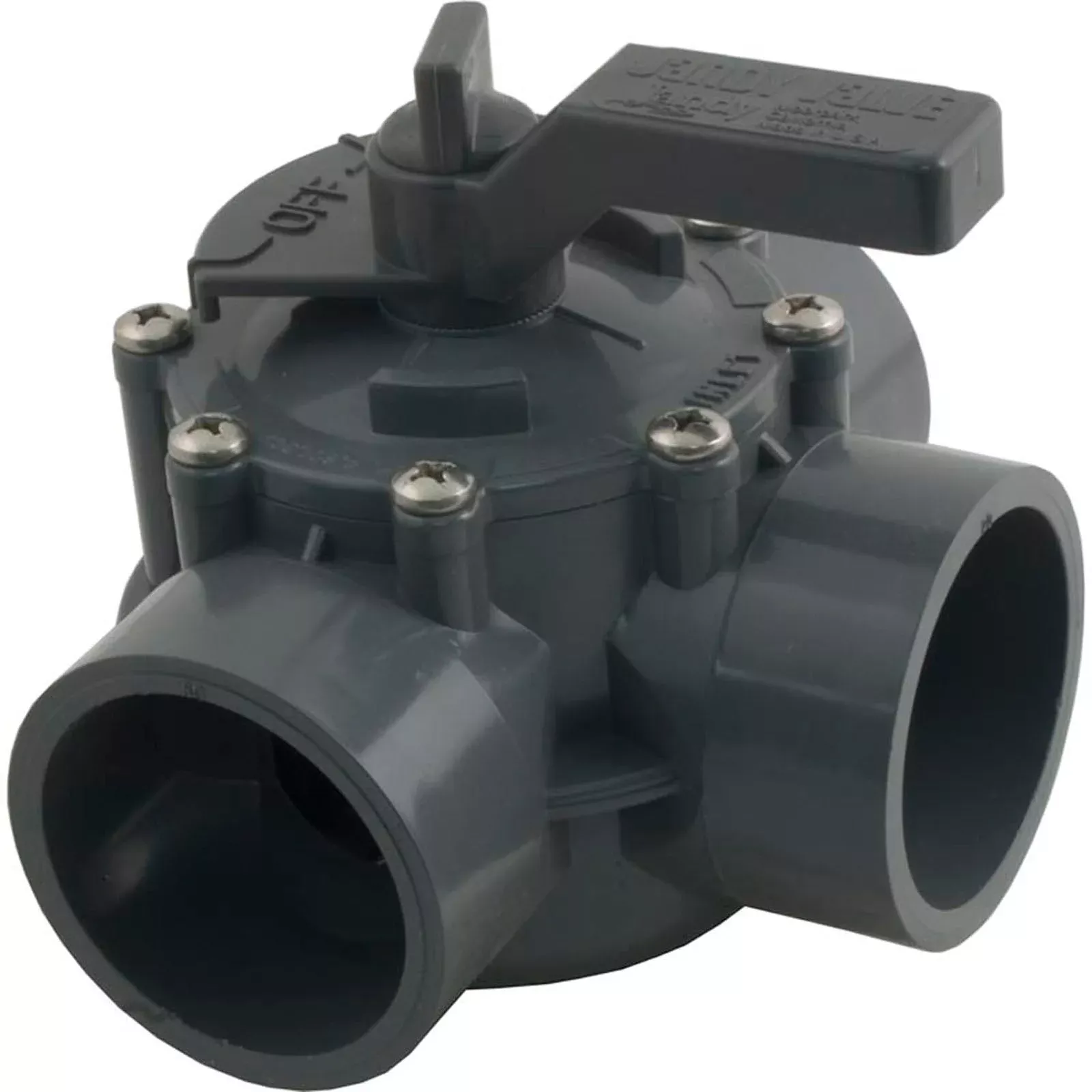 Dvtr Valve, Jandy Neverlube, 2″s/2-1/2″spg Non-Pos, 3 Port, Gry