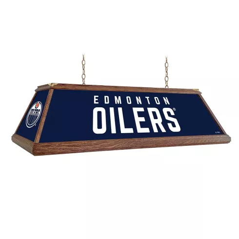 Edmonton Oilers: Premium Wood Pool Table Light