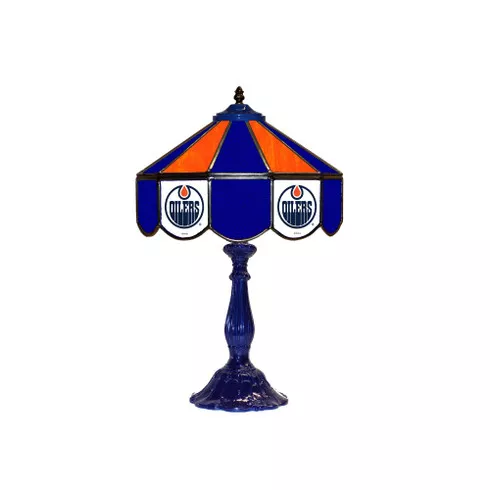 Edmonton Oilers21" Glass Table Lamp