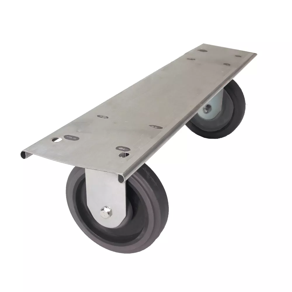 Fixed Plate with 5″ Quiet Casters