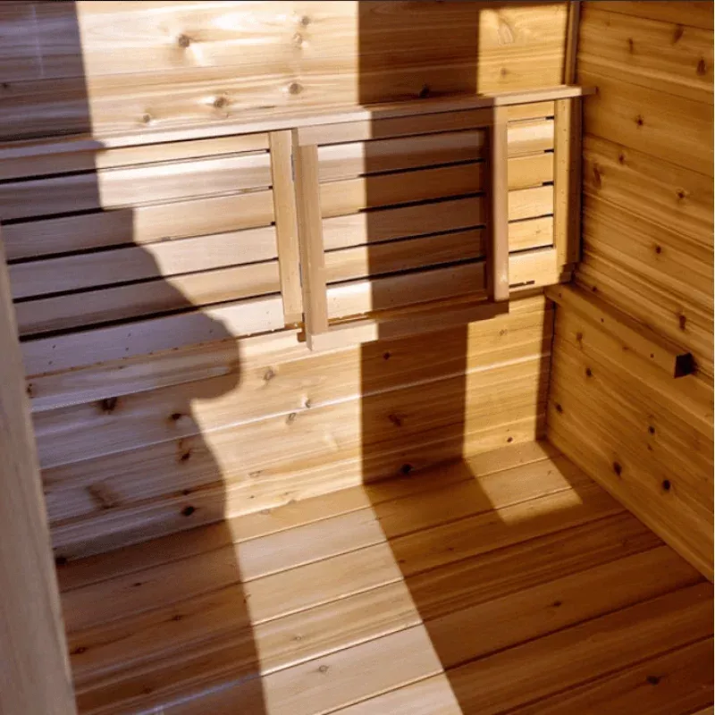 Fold up Yoga Sauna Bench | Outdoor Cabin 6’x7′