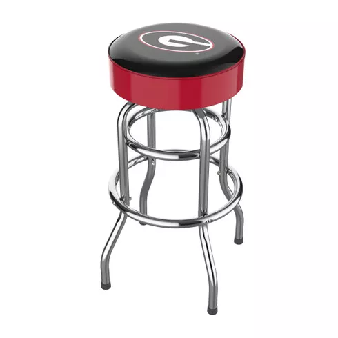 Georgia Bulldogs 30" Chrome Bar Stool
