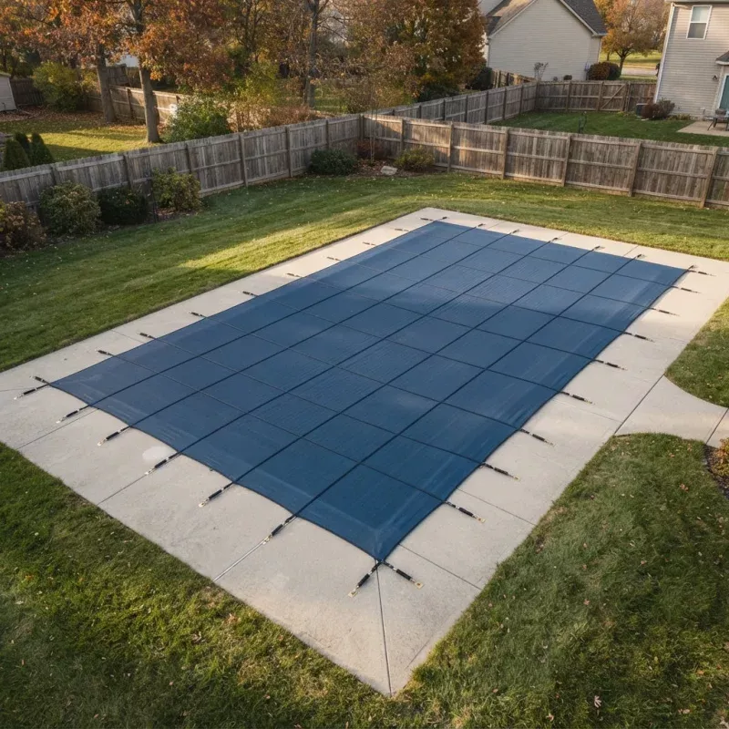 GLI ProMesh 18′ x 36′ Rectangular Mesh Safety CoverCenter End Step (3′ x 8′)