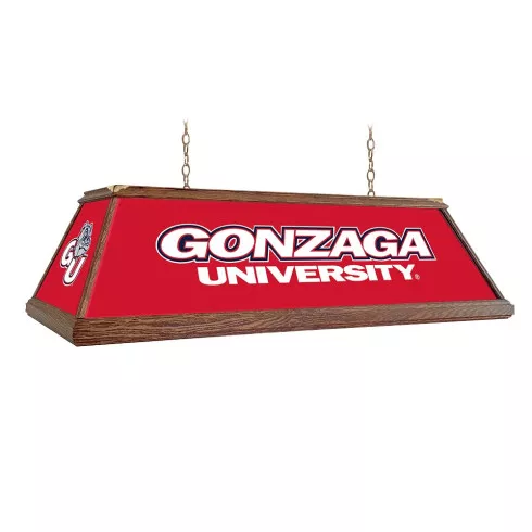 Gonzaga Bulldogs: Premium Wood Red Pool Table Light