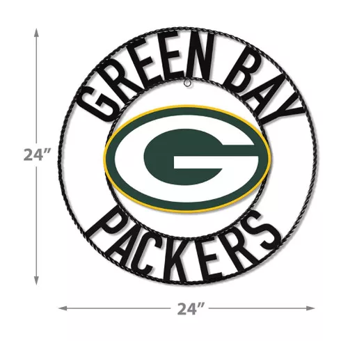 Green Bay Packers 24" Wrought Iron Wall Art