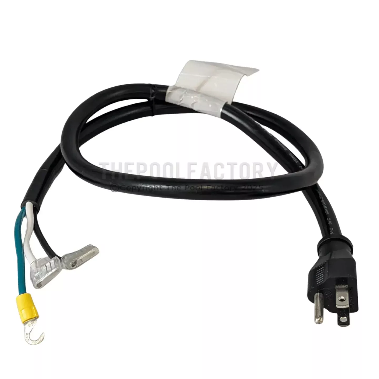 Hayward 3' Pump Power Cord with Standard 3-Prong Plug