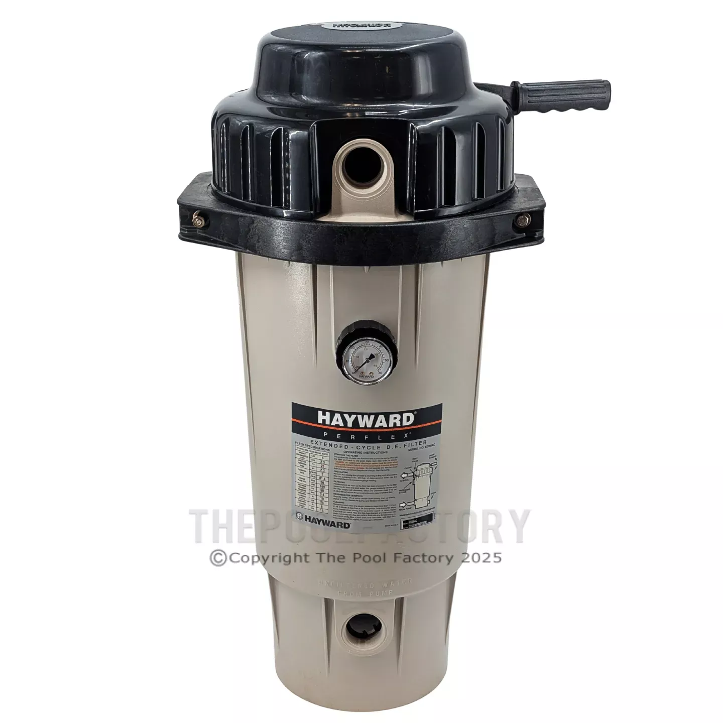 Hayward Perflex EC50 D.E. Above Ground Pool Filter Tank EC50AC