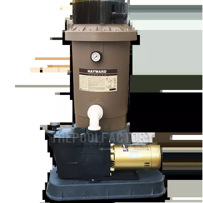 Hayward Perflex EC65 D.E. Inground Pool Filter System with 1-HP Super Pump & Base Kit
