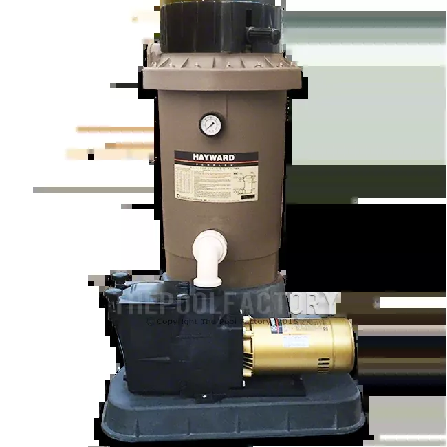 Hayward Perflex EC75 D.E. Inground Pool Filter System with 1-HP Super Pump & Base Kit