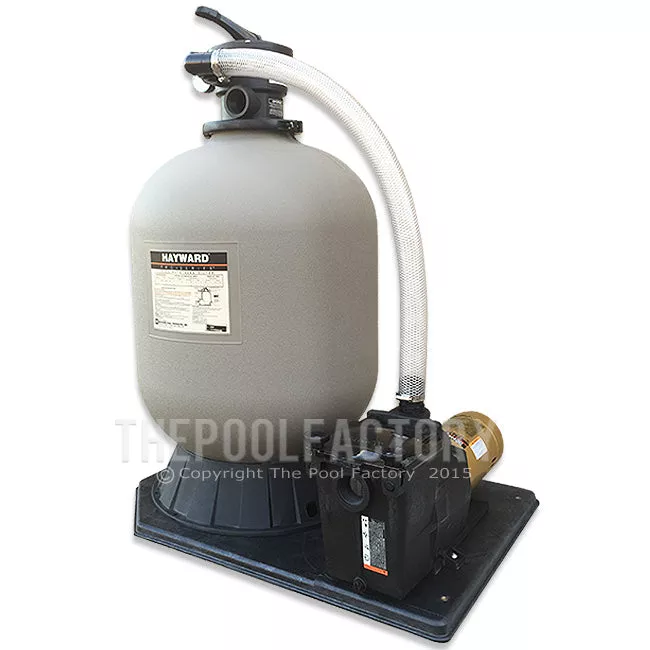 Hayward Pro Series S244T Sand Inground Pool Filter System with 1-HP Super Pump & Base Kit