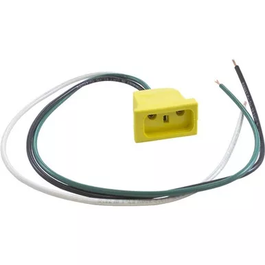 HydroQuip Molded Ozone Receptacle, Yellow, 18/3, 09-0018C