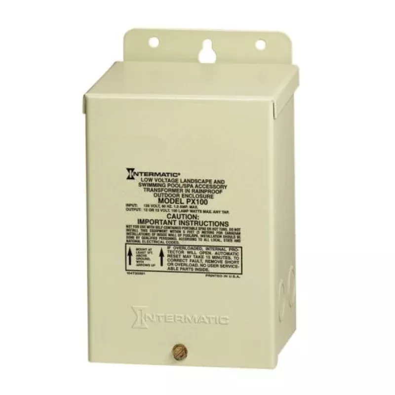 Intermatic PX100 Pool Light Safety Transformer100W 12/13/14 VAC Power Supply