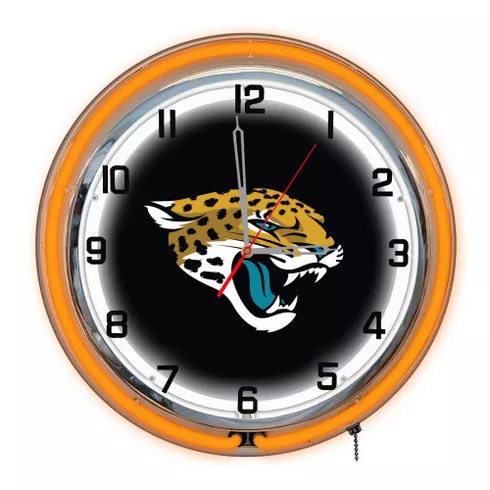 Jacksonville Jaguars 18" Neon Clock