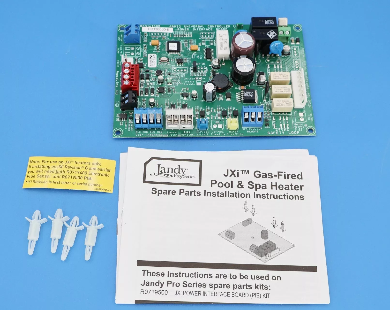 Jandy JXi 2nd Gen. VersaFlo Power Interface Board R0719500
