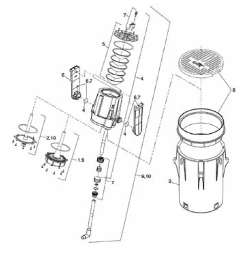 JANDY LID AND COLLAR, PEBBLE, LAMINAR JET, | JLPBBL